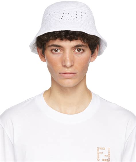 fendi bucket hat white|fendi bucket hat men's.